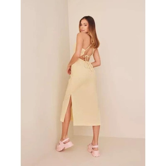 Samsoe Samsoe Holly Dress 14220 Crossover Straps Angora Size S NWT - Picture 2 of 12